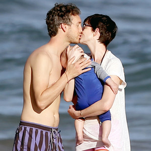 Image result for anne hathaway and adam shulman baby