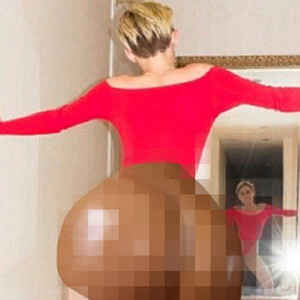 Miley Cyrus Butt Looks Very Differentis That You Kim Kardashian E News 9266