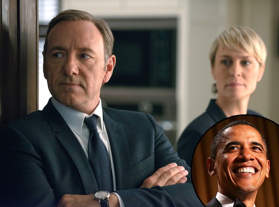 House of Cards, Robin Wright, Kevin Spacey, Barack Obama House of Cards, Robin Wright, Kevin Spacey, Barack Obama