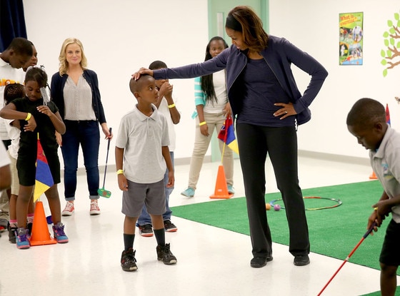 Michelle Obama, Amy Poehler Michelle Obama, Amy Poehler