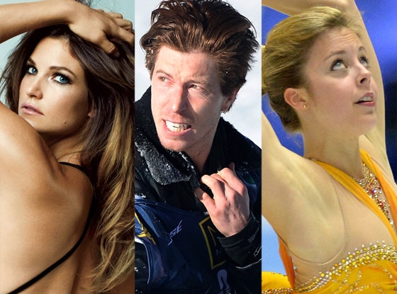 Julia Mancuso, Shaun White, Ashley Wagner Julia Mancuso, Shaun White, Ashley Wagner