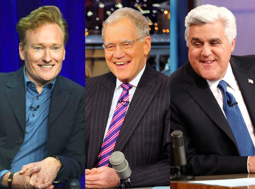 Conan O'Brian, David Letterman, Jay Leno