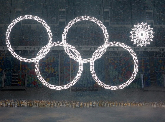 Olympic Ring Malfunction, Snowflake, Sochi Opening Ceremony Olympic Ring Malfunction, Snowflake, Sochi Opening Ceremony