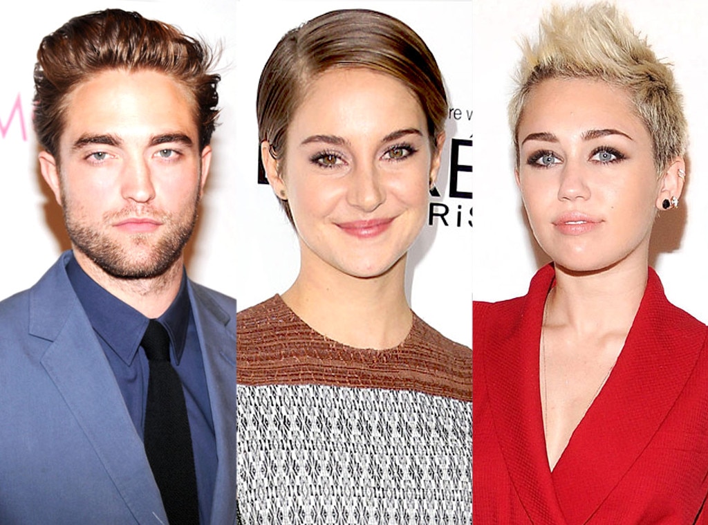 Shailene Woodley, Robert Pattinson, Miley Cyrus Shailene Woodley, Robert Pattinson, Miley Cyrus
