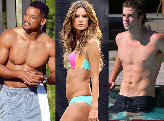 Will Smith, Alessandra Ambrosio, Liam Hemsworth, Shirtless Will Smith, Alessandra Ambrosio, Liam Hemsworth, Shirtless
