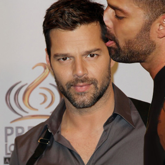 Ricky from Ricky Martin Sensually Kissing Things