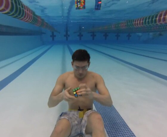 Rubix Cube, Under Water Rubix Cube, Under Water
