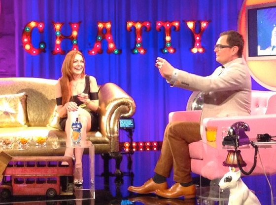 Lindsay Lohan, Alan Carr, Chatty Man Lindsay Lohan, Alan Carr, Chatty Man