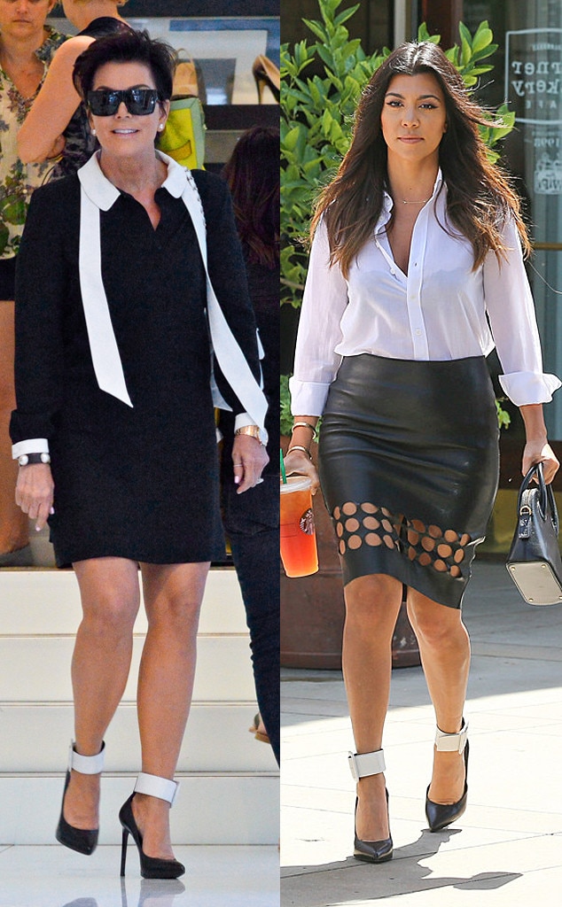 Kris Jenner Wears Kourtney Kardashian's Sassy Stilettos During Shopping Trip With Khloé See the