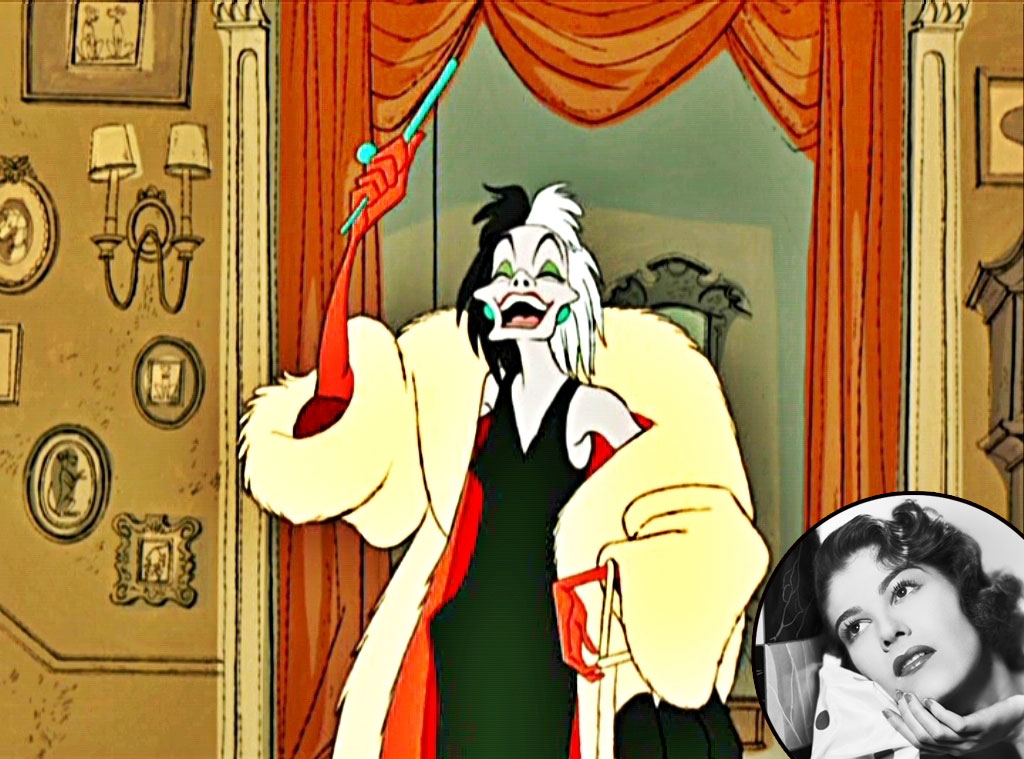 Cruella De Vil, 101 Dalmatians from The Faces & Facts Behind Disney