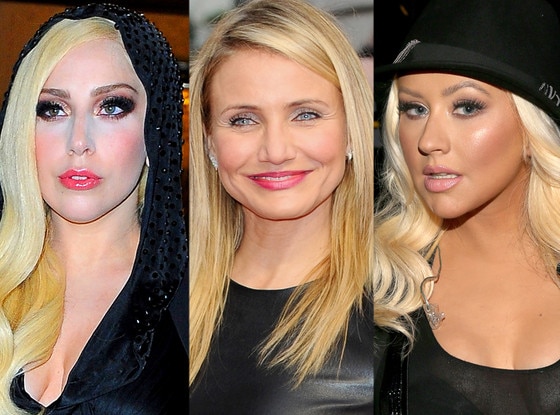 Lady Gaga, Cameron Diaz, Christina Aguilera Lady Gaga, Cameron Diaz, Christina Aguilera