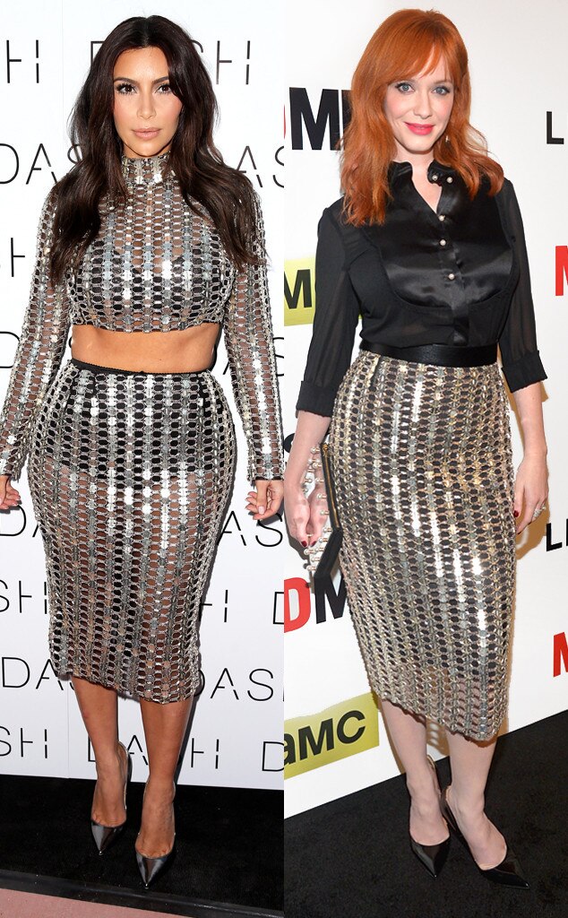Kim Kardashian, Christina Hendricks Kim Kardashian, Christina Hendricks