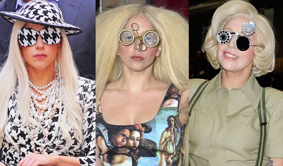 Lady Gaga, Strange Glasses Lady Gaga, Strange Glasses