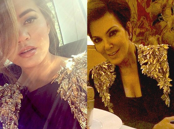 Kris Jenner, Chrissy Teigen, Alexander McQueen Jacket Kris Jenner, Chrissy Teigen, Alexander McQueen Jacket