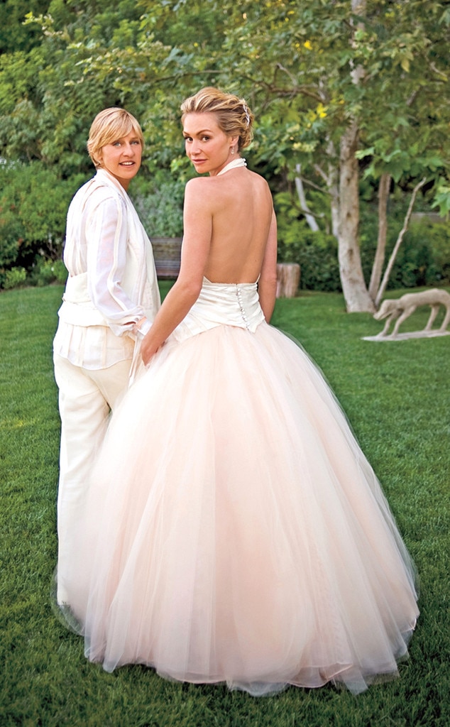 Ellen DeGeneres & Portia de Rossi from Best Celebrity Wedding Photos