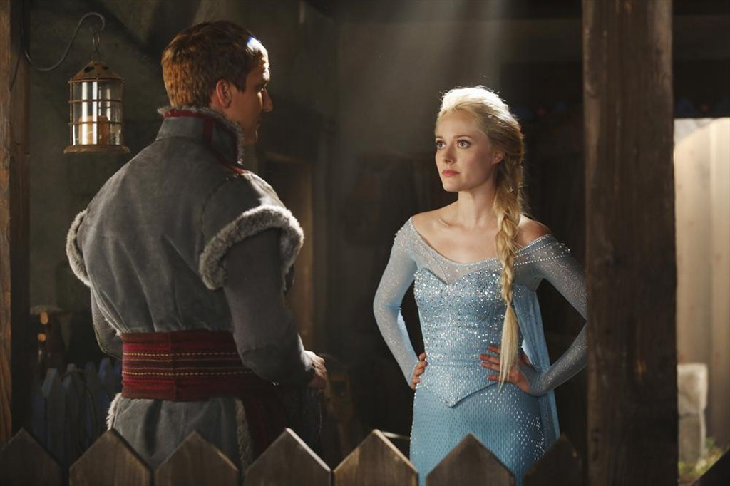 Scott Michael Foster and Haig as Kristoff and Elsa from Meet