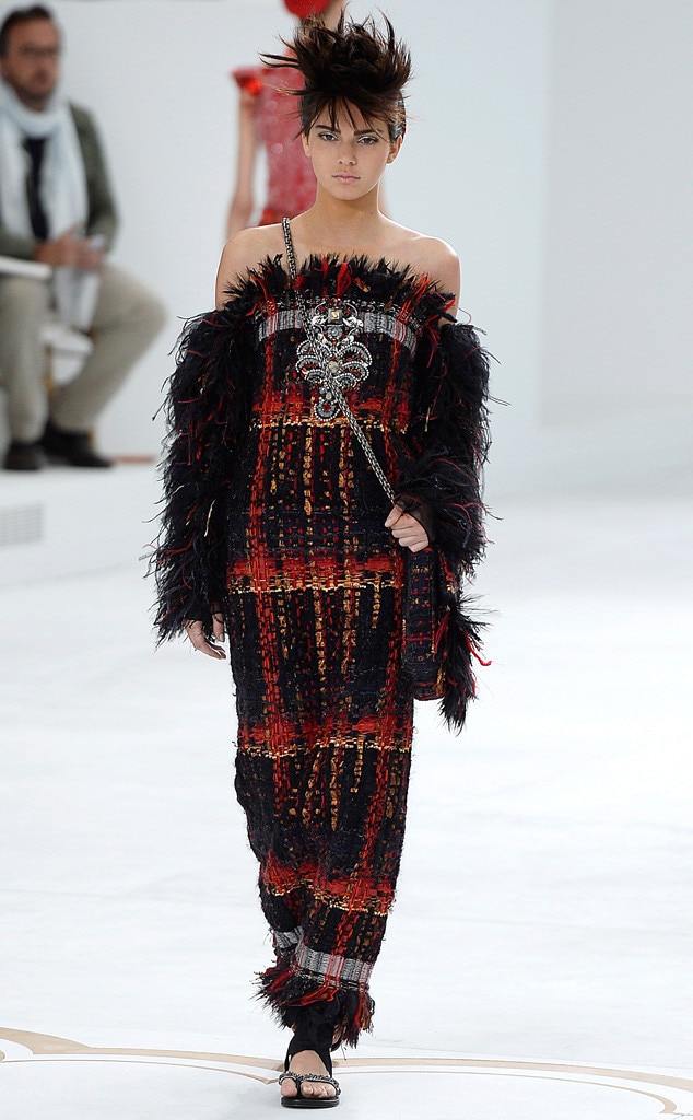 Kendall Jenner Walks Runway at the Chanel Haute Couture Fashion Show in