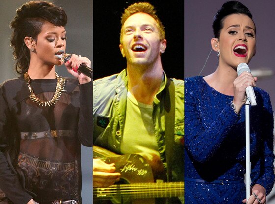 rihanna, coldplay, katy perry rihanna, coldplay, katy perry