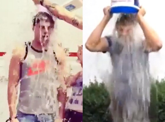 Zac Efron, Jamie Dornan, Ice Bucket Challenge Zac Efron, Jamie Dornan, Ice Bucket Challenge