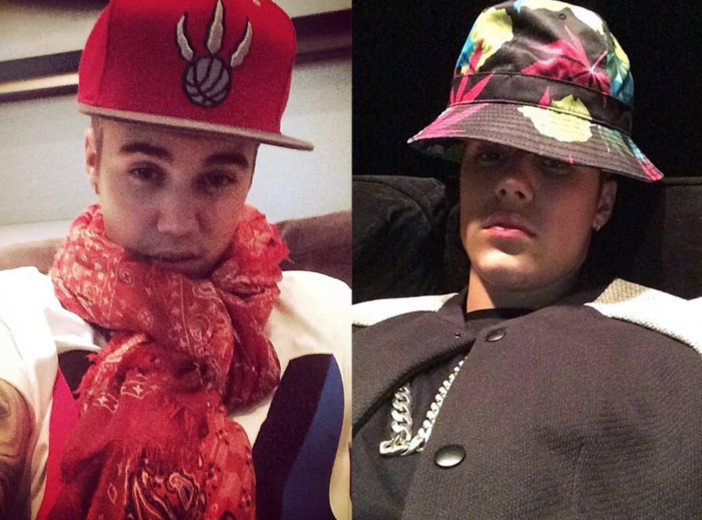 Justin Bieber Wears Classic Fedoras, Stylish Snapbacks, Comfy Beanies