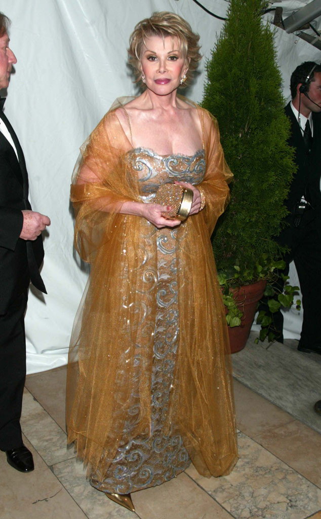 Golden Moment from Joan Rivers' Red Carpet Style Through the Years E