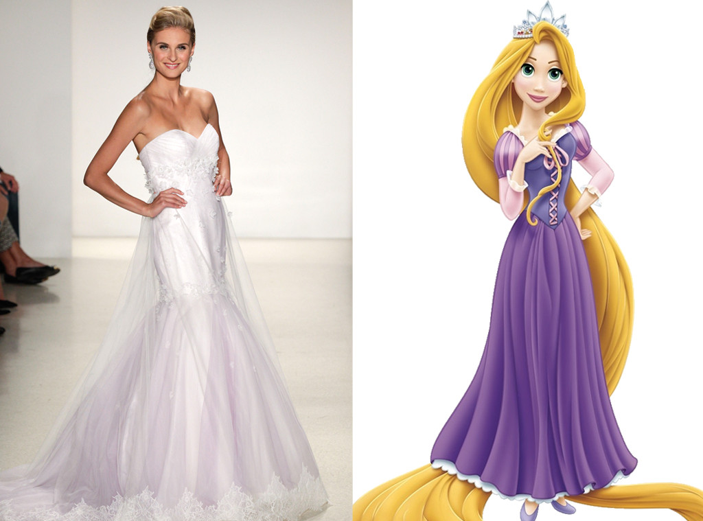 Rapunzel From Alfred Angelos Disney Princess Wedding Gowns E News 