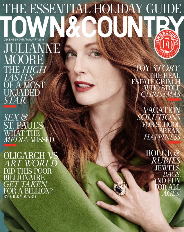 Julianne Moore Is a Redheaded Bombshell on the Cover of Town & Country