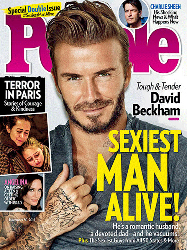 David Beckham 2015 From People S Sexiest Man Alive Through The Years E News
