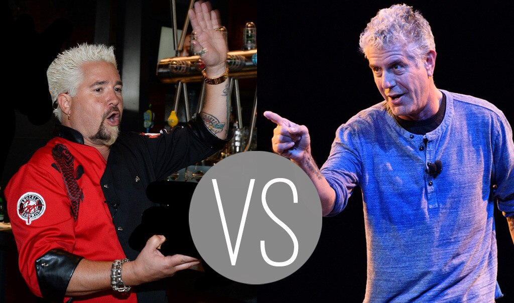 Guy Fieri, Anthony Bourdain Guy Fieri, Anthony Bourdain