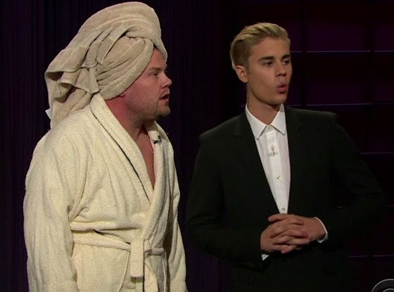 Justin Bieber, James Corden, The Late Late Show Justin Bieber, James Corden, The Late Late Show