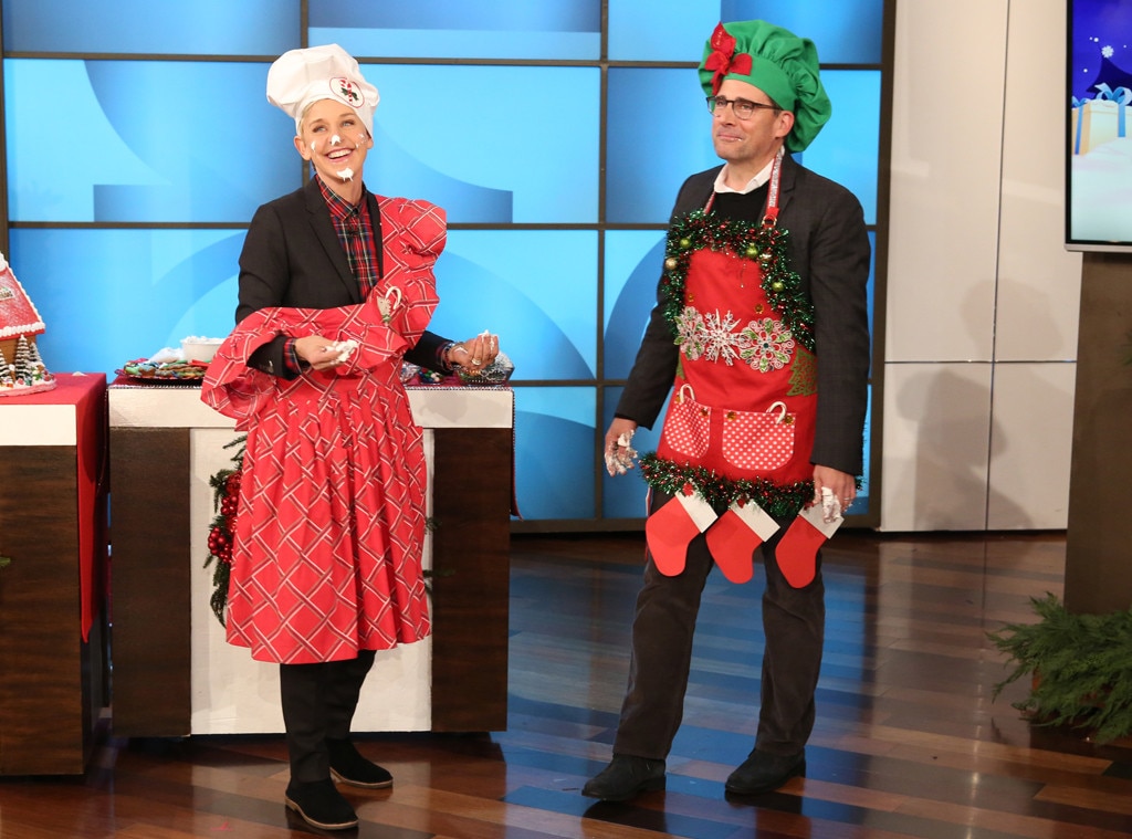 Steve Carell, Ellen DeGeneres, Christmas Steve Carell, Ellen DeGeneres, Christmas