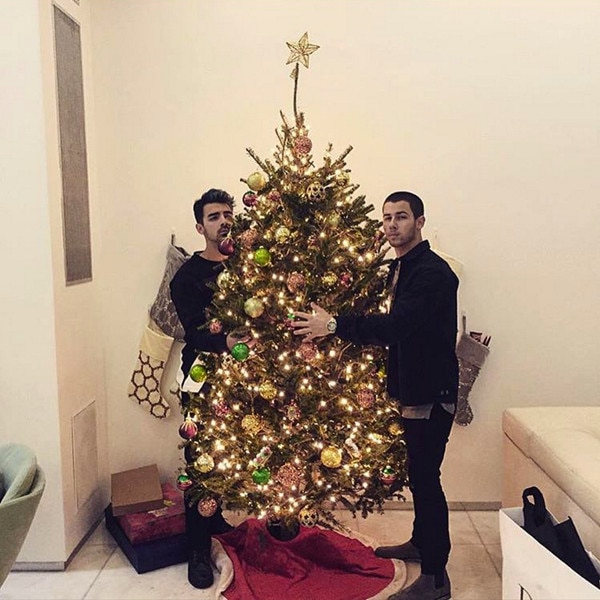Joe Jonas, Nick Jonas, Christmas 2015 Joe Jonas, Nick Jonas, Christmas 2015