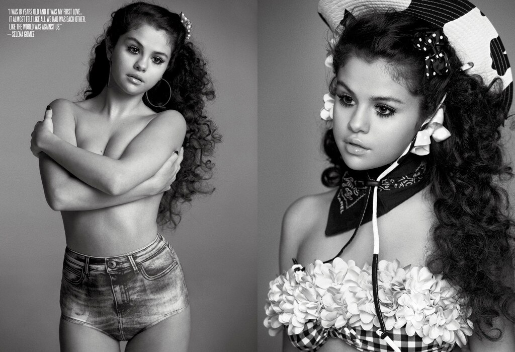 Selena Gomez Poses Topless Talks About First Love Admits She Felt 