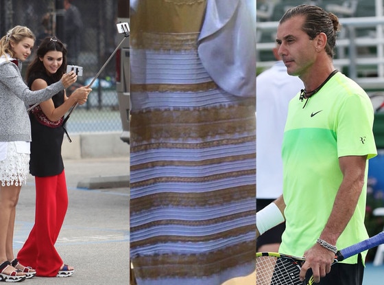 Man Bun, Selfie Stick, The Dress Man Bun, Selfie Stick, The Dress