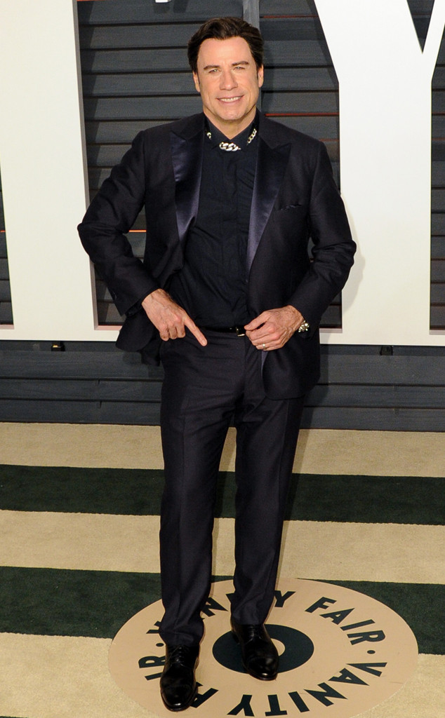 John Travolta From 2015 Oscars After Party Looks Plus Viewing Parties E News 3222