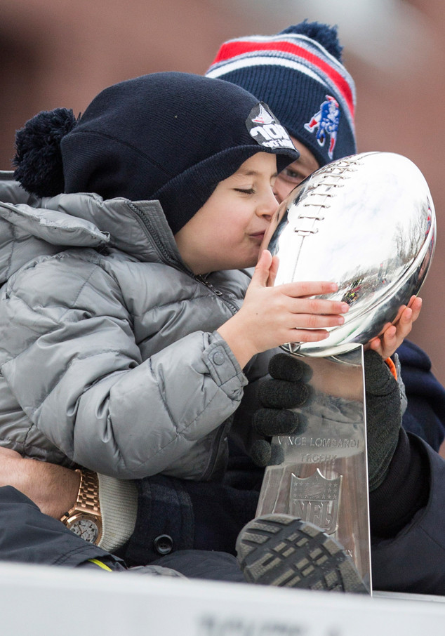 Tom Brady's Son Benjamin, 5, Steals the Spotlight at Patriots' Super Bowl Parade—See the ...