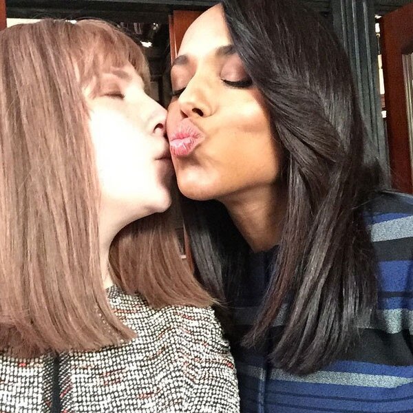 Scandal Kerry Washington Made Lena Dunham Cry E News