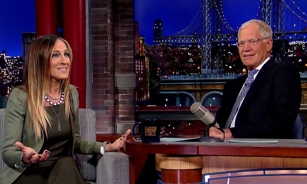 Sarah Jessica Parker, David Letterman Sarah Jessica Parker, David Letterman