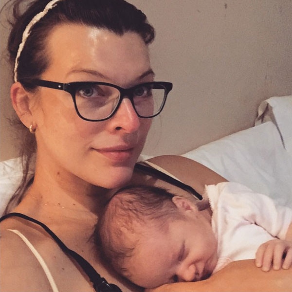 Milla Jovovich, Baby, Instagram Milla Jovovich, Baby, Instagram