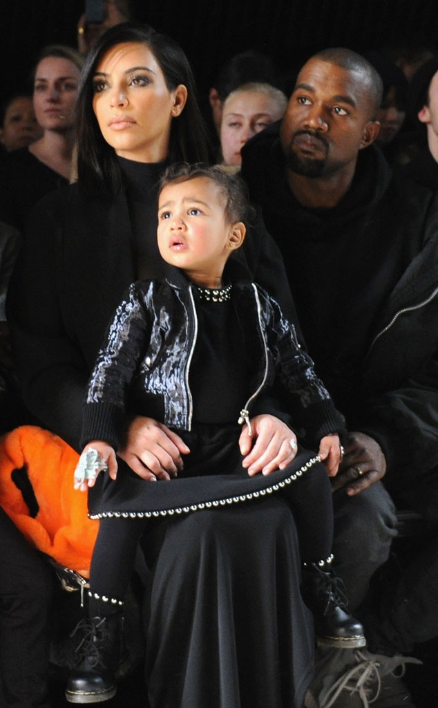 Kim Kardashian, North West, Kanye West, NYFW