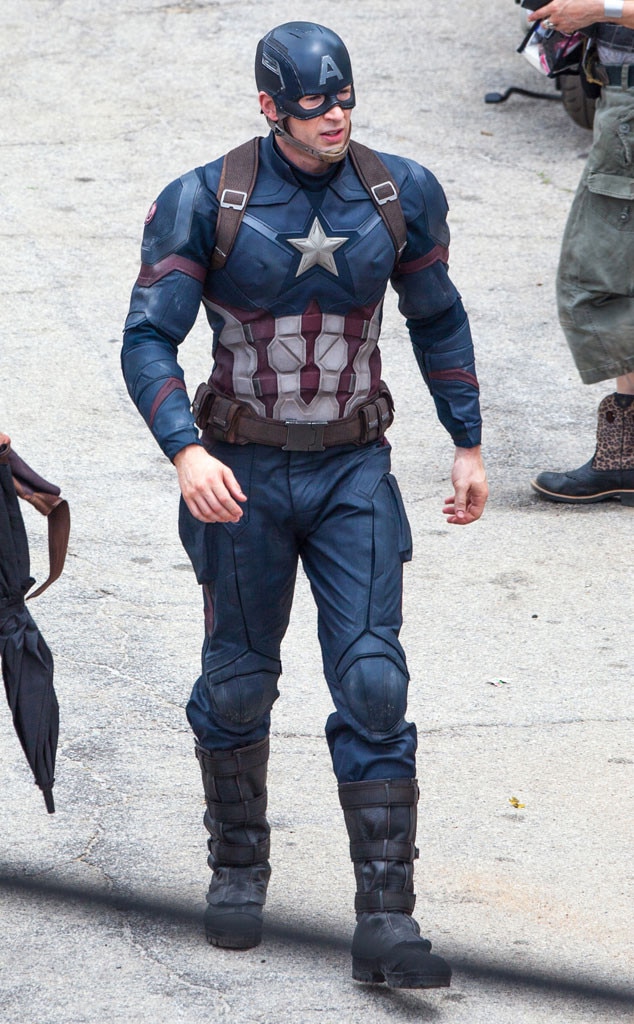 Chris Evans As Captain America From Superhero Peeing Problems Jennifer 1451