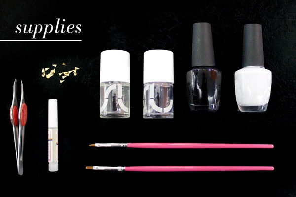 Nail Art for Dummies How to Do the Easiest NegativeSpace Mani Ever