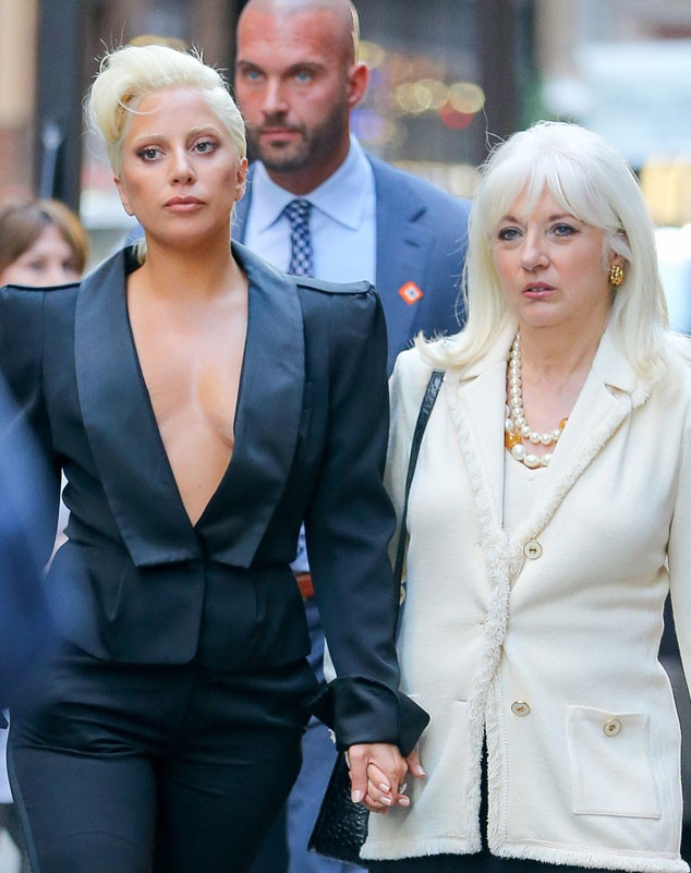 Lady Gaga's Mom Keeps an Eye on Her Famous Daughter's Busting Cleavage