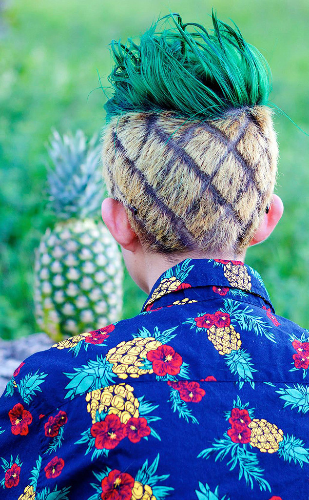 This Boy Got a Pineapple Haircut After Losing a Bet & It's Actually