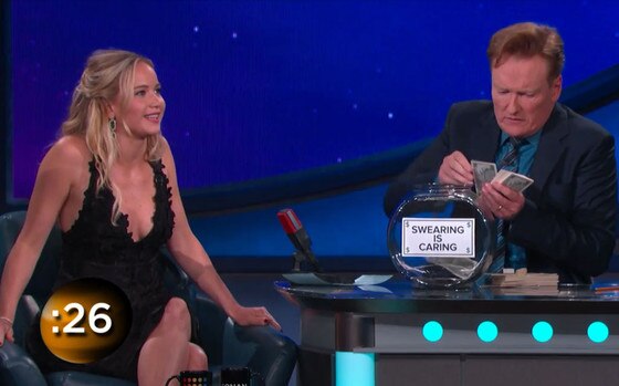 Jennifer Lawrence, Conan O'Brien Jennifer Lawrence, Conan O'Brien