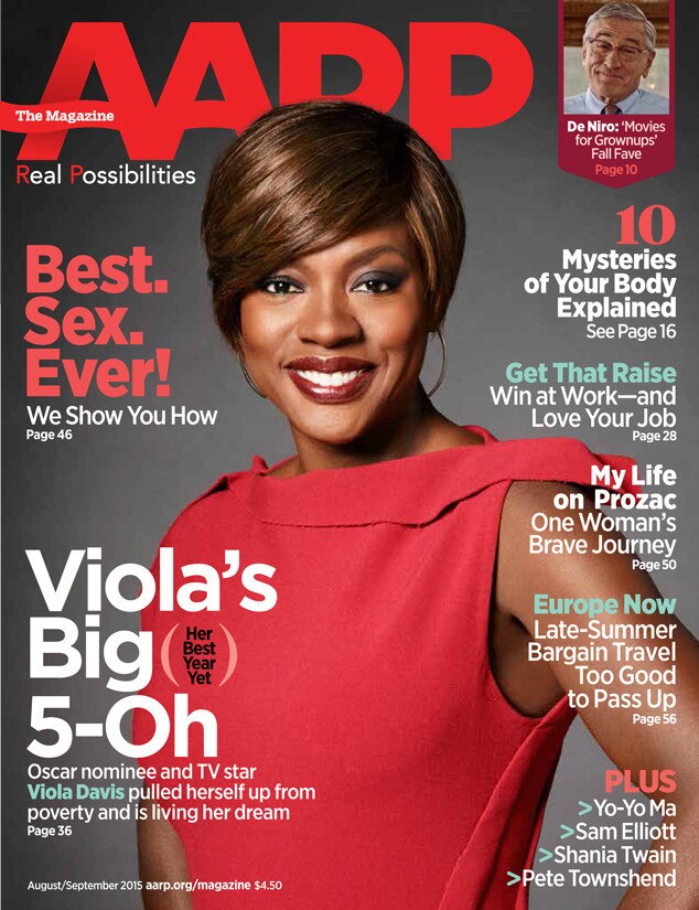 Viola Davis, AARP Magazine from 2015 September Issue Covers | E! News