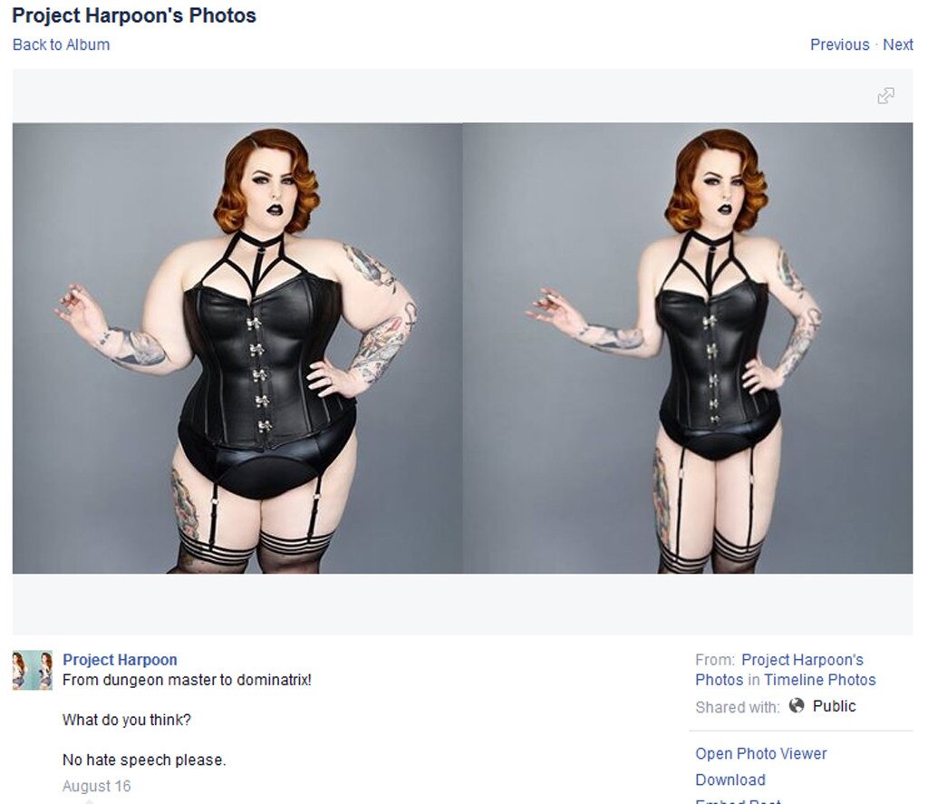 Tess Holliday Responds To Facebook Page That Photoshops Plus Size