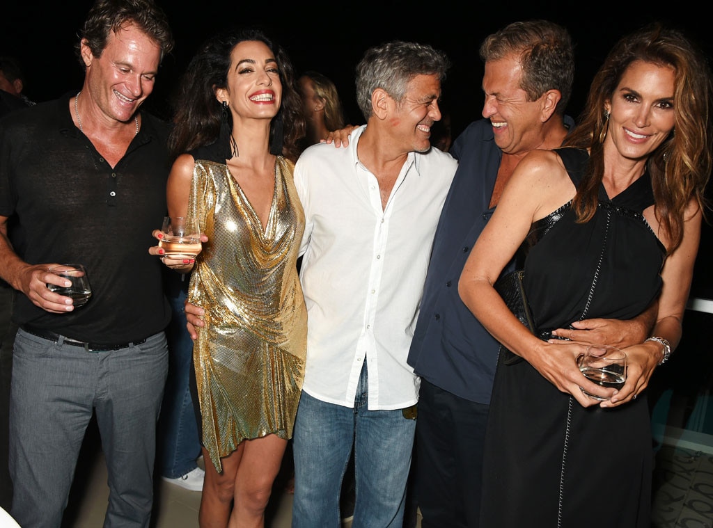 George Clooney, Amal Clooney, Mario Testino, Cindy Crawford, Rande Gerber