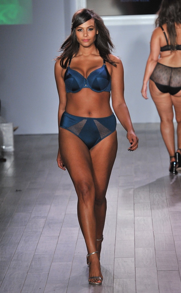 Ashley Graham Stuns While Modeling Her Lingerie Line On The New York Fashion Week Runwaysee The