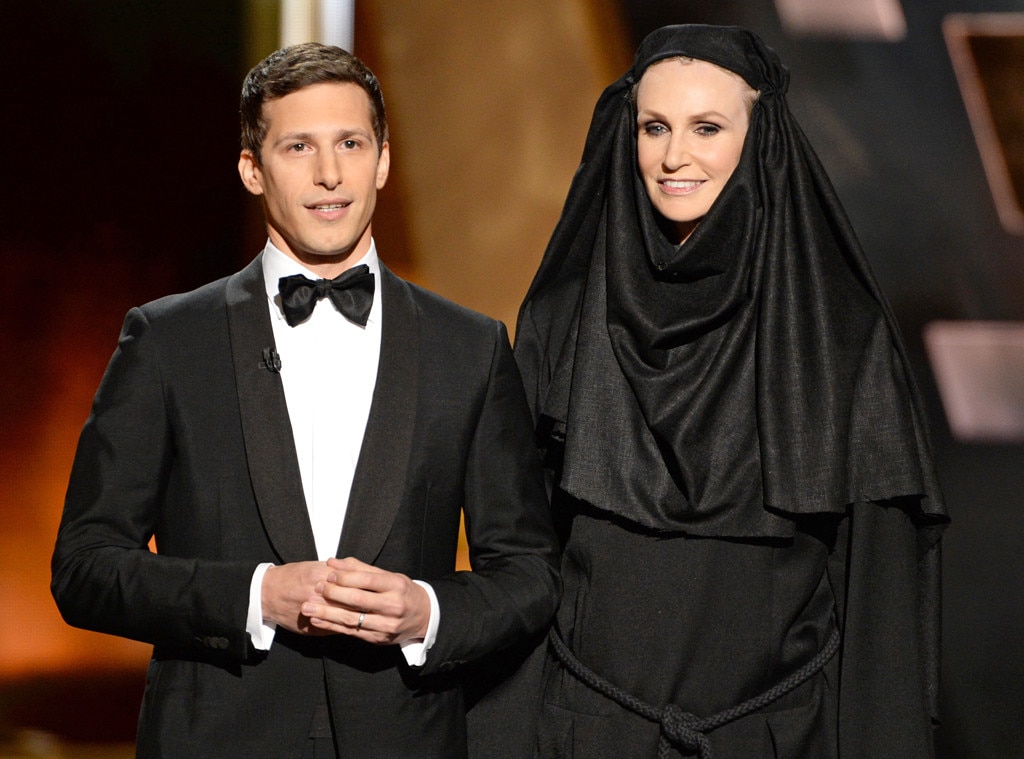 Andy Samberg, Jane Lynch, Emmy Awards 2015, Show Andy Samberg, Jane Lynch, Emmy Awards 2015, Show